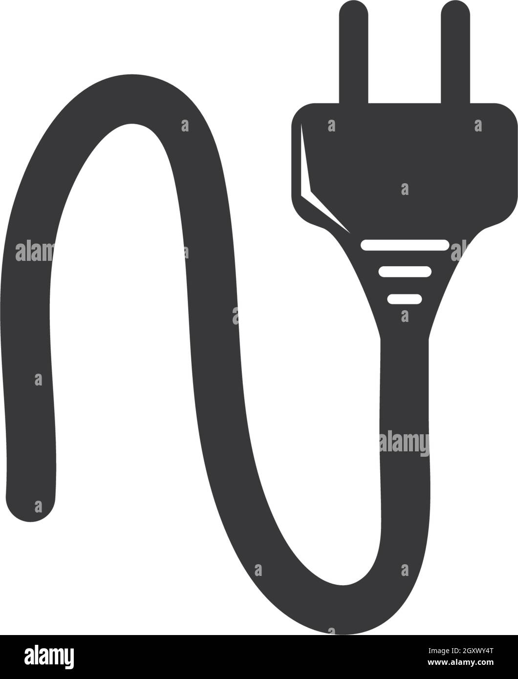 Modèle vectoriel de logo de prise électrique Illustration de Vecteur