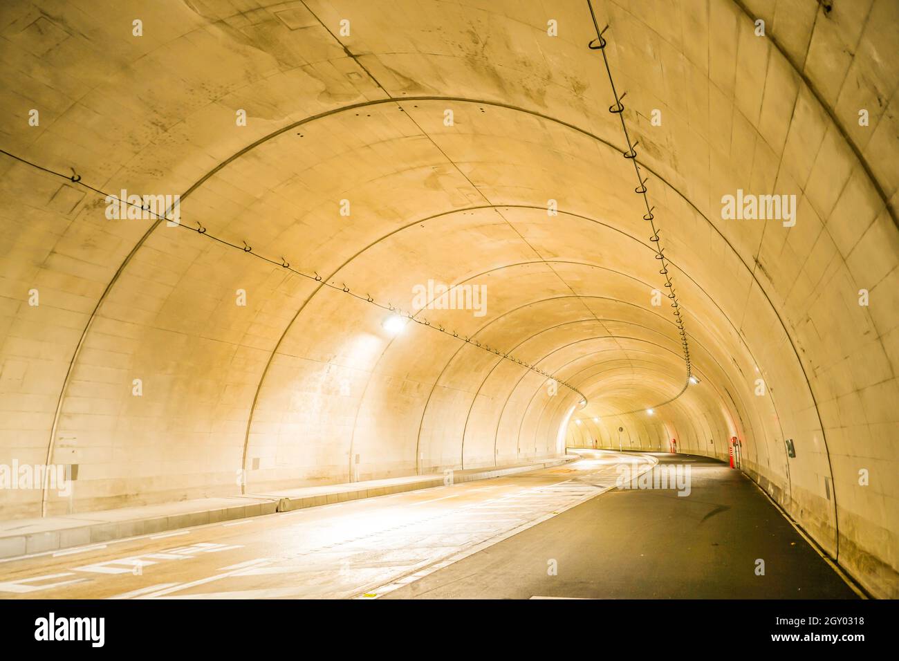 Image du tunnel. Lieu de tournage : préfecture de kanagawa, ville de Yokohama Banque D'Images