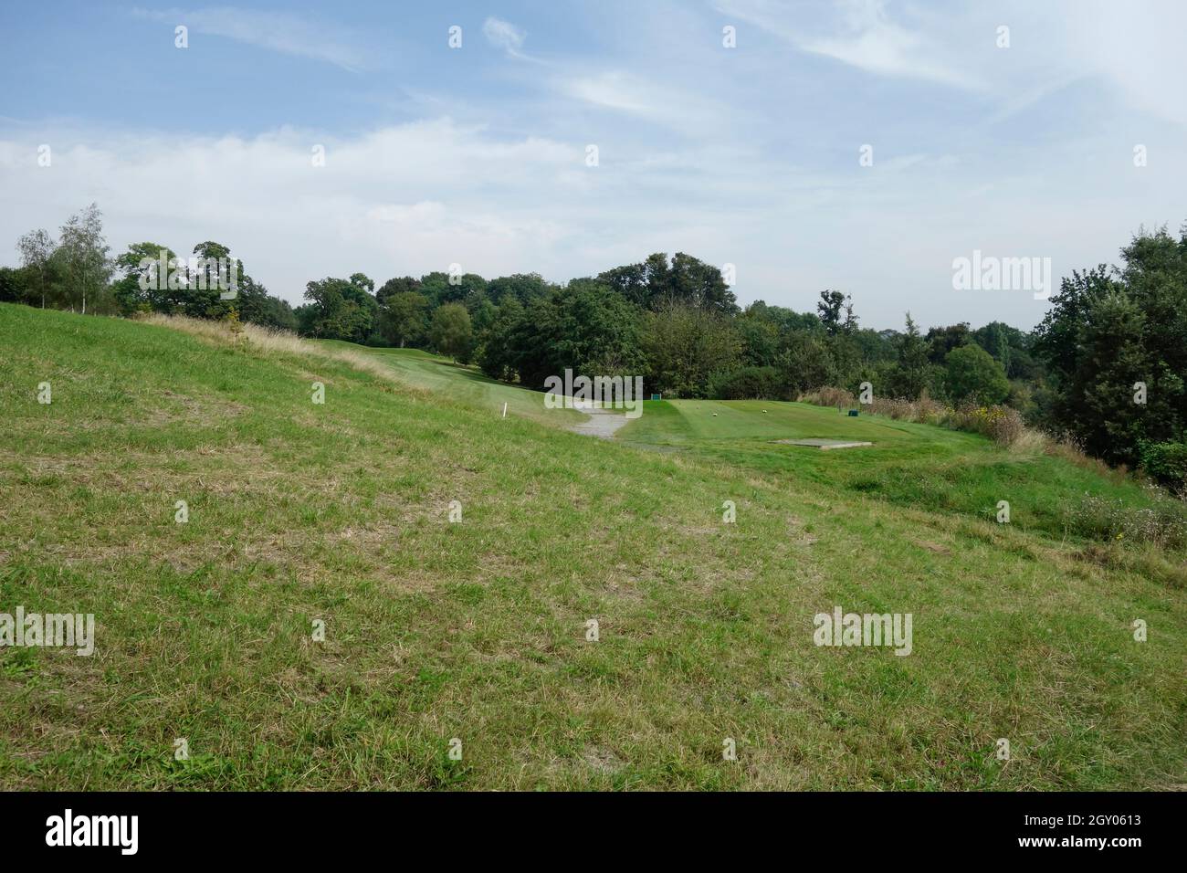 Parcours de golf de Reigate Heath, Surrey, Royaume-Uni. Banque D'Images