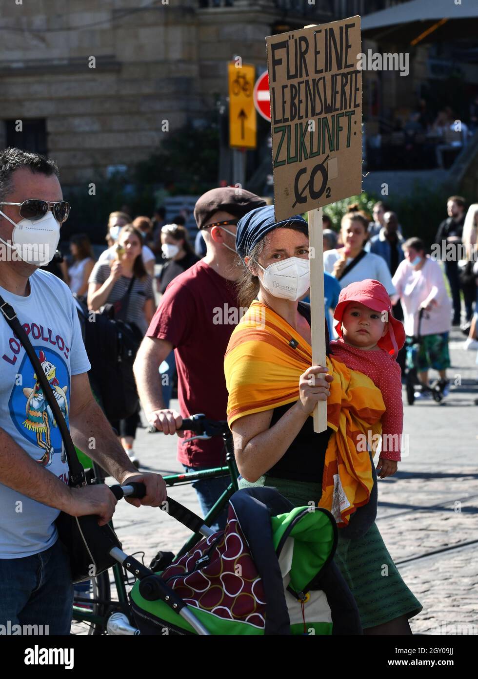 Fribourg Allemagne vendredi pour les manifestations futures les militants allemands du climat manifestent contre le réchauffement climatique Banque D'Images