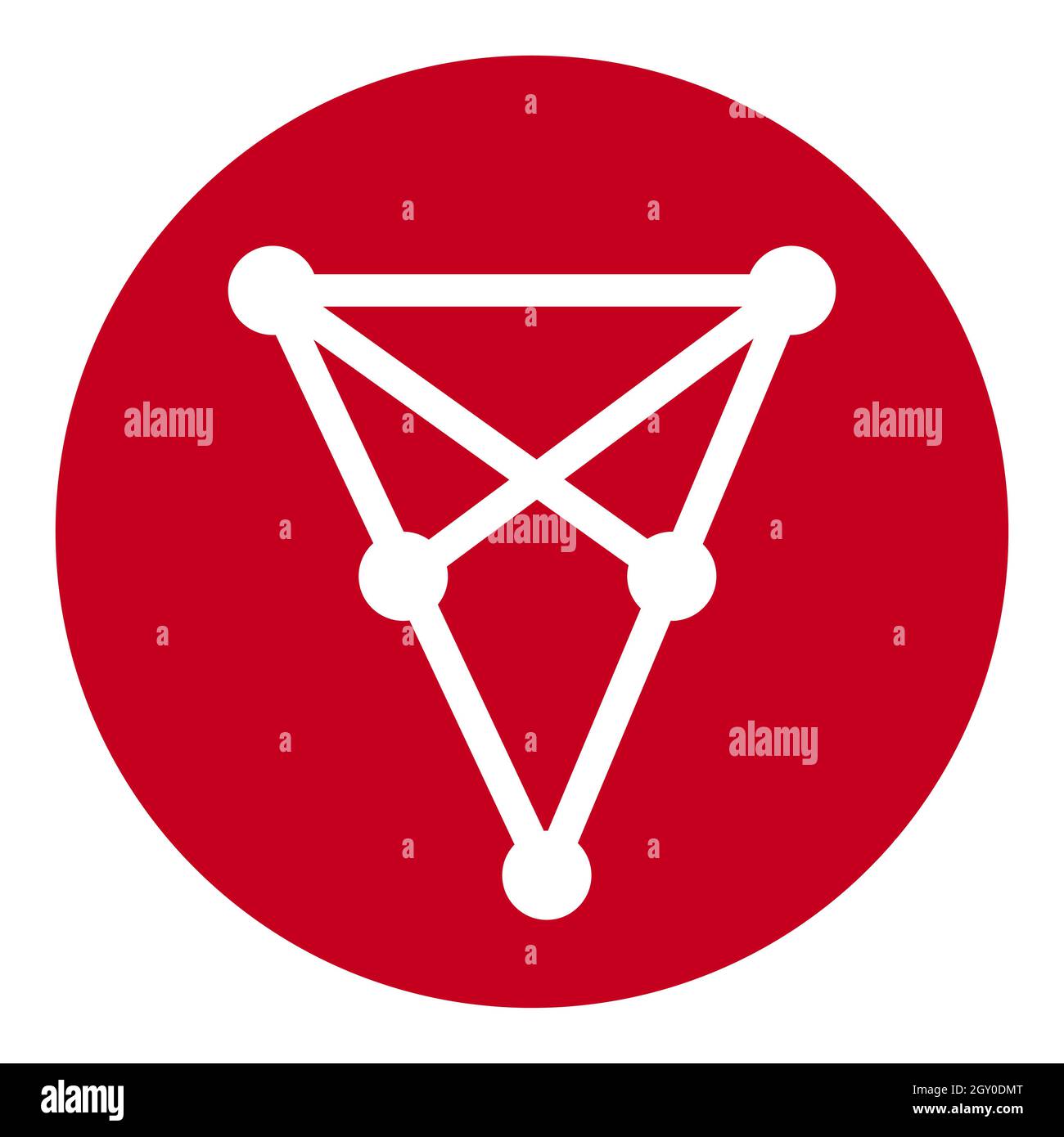 Chiliz CHZ symbole jeton logo crypto-monnaie, icône de pièce dans un cercle  isolé sur fond blanc. Illustration vectorielle Image Vectorielle Stock -  Alamy