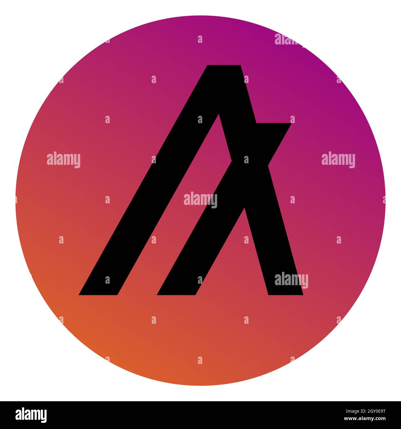 Algorand symbole de jeton ALGO logo crypto-monnaie en cercle, icône de  pièce isolée sur fond blanc. Illustration vectorielle Photo Stock - Alamy