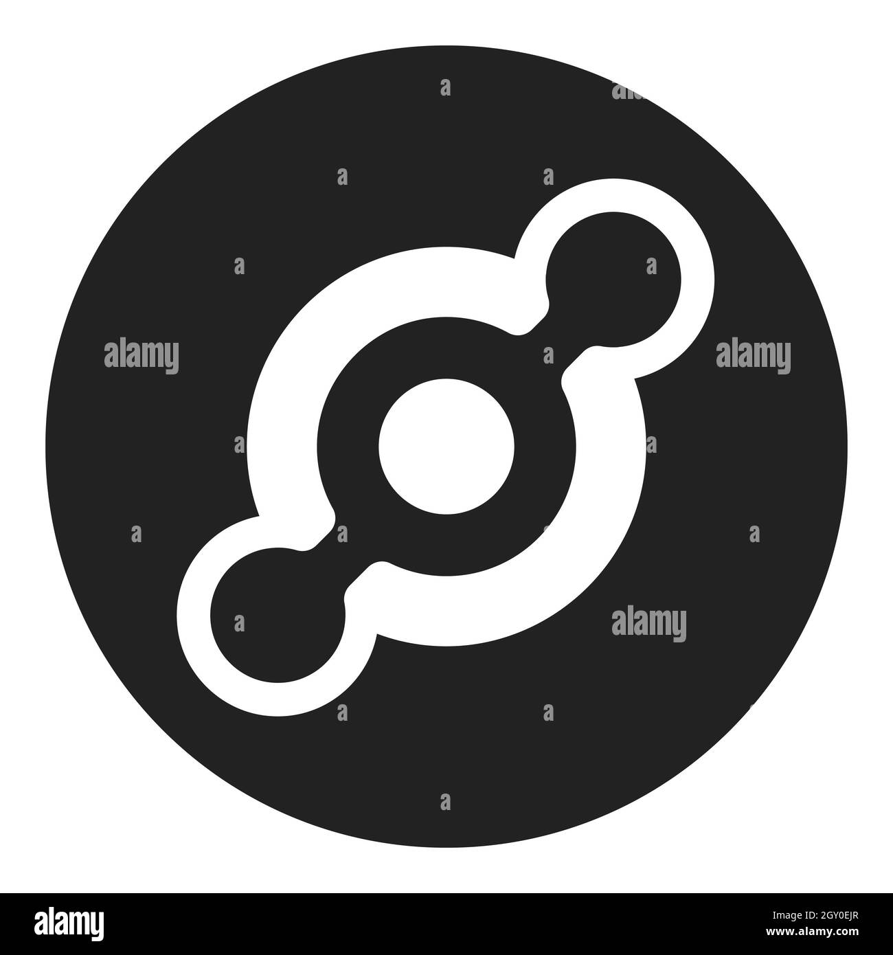 Hélium symbole jeton HNT logo crypto-monnaie en cercle, icône de pièce  isolée sur fond blanc. Illustration vectorielle Photo Stock - Alamy