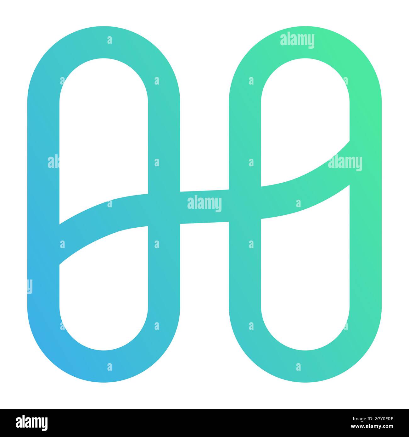 Logo crypto-monnaie du symbole de jeton Harmony ONE, icône de pièce isolée  sur fond blanc. Illustration vectorielle Photo Stock - Alamy