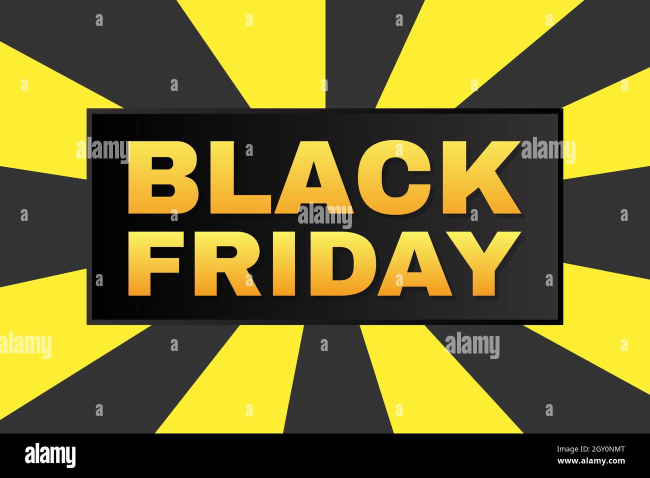 Modèle de bannière abstraite de promotion du Vendredi fou. Illustration de Vecteur