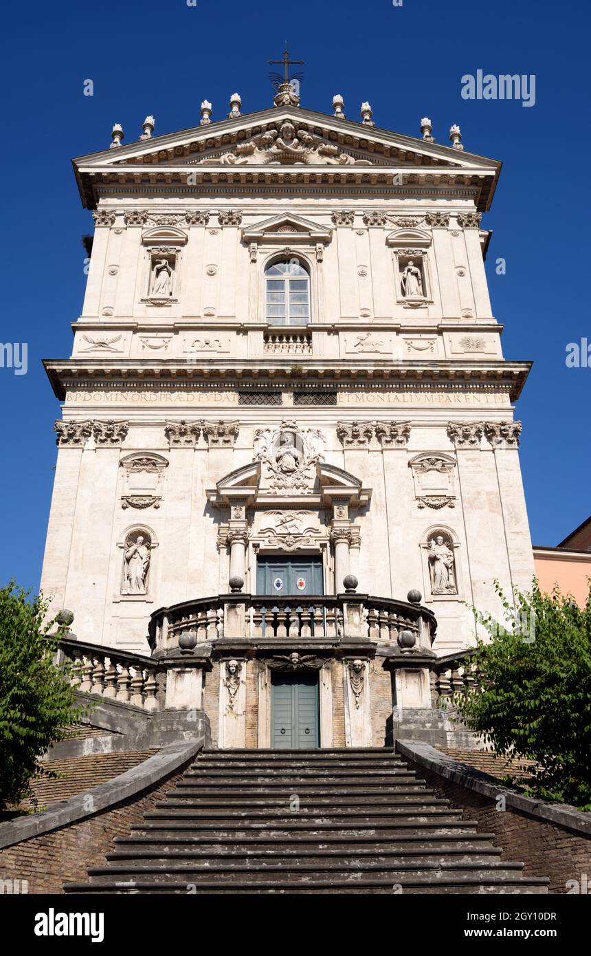 Italie, Rome, église de Santi Domenico e Sisto Banque D'Images