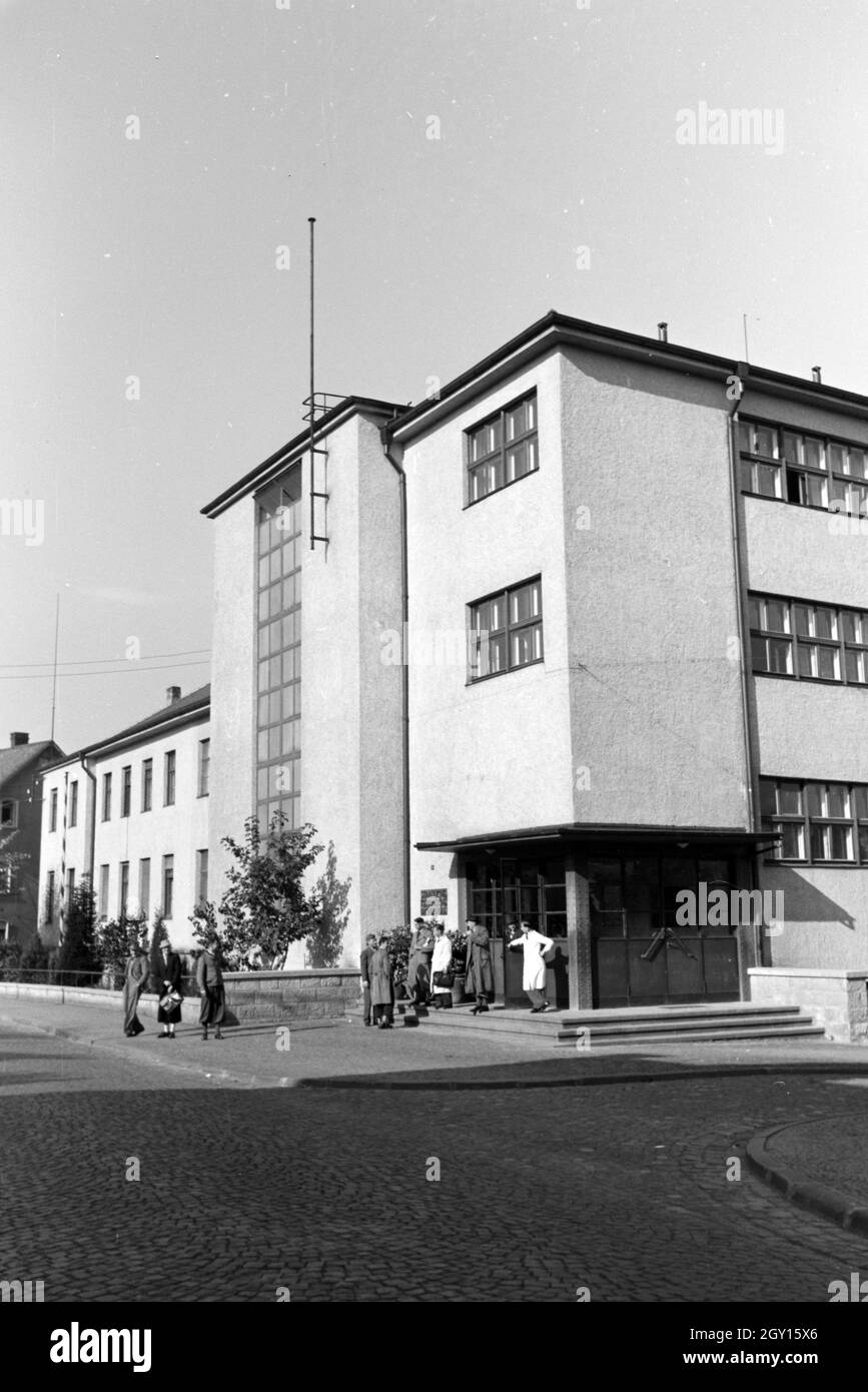 Fachschule für die Außenansicht der Keramik à Welschneudorf, Deutschland 1930 er Jahre. La vue externe du Collège pour la céramique à Welschneudorf, Allemagne 1930. Banque D'Images