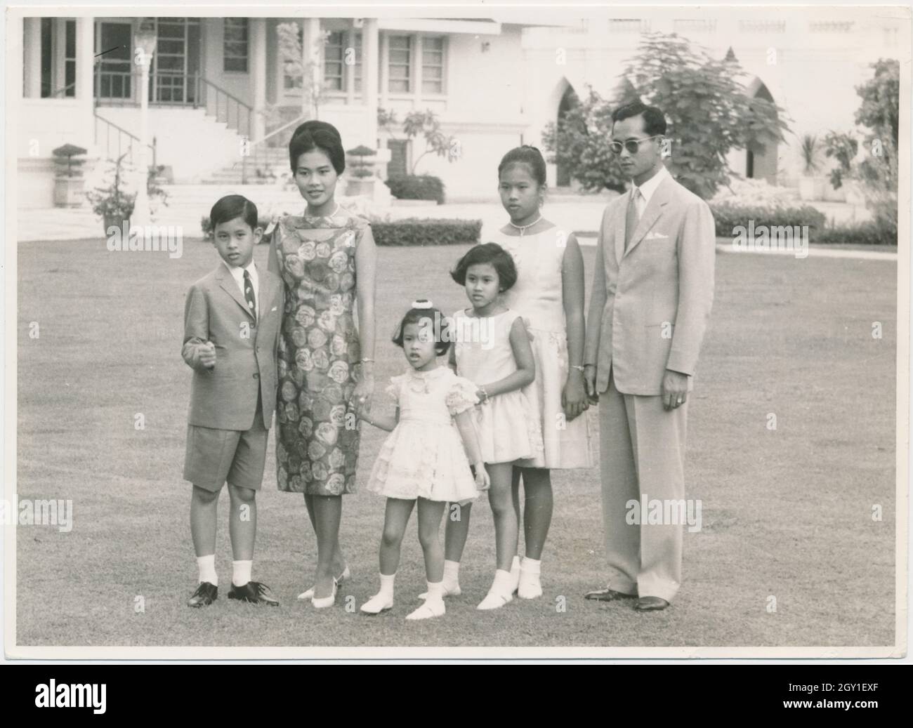 Le roi Bhumibol Adulyadej et la reine Sirikit de Thaïlande Banque D'Images