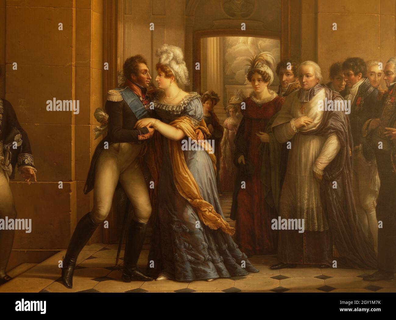 Entrôret du duc et de la duchesse d'Angoulême (DETOUL) Banque D'Images