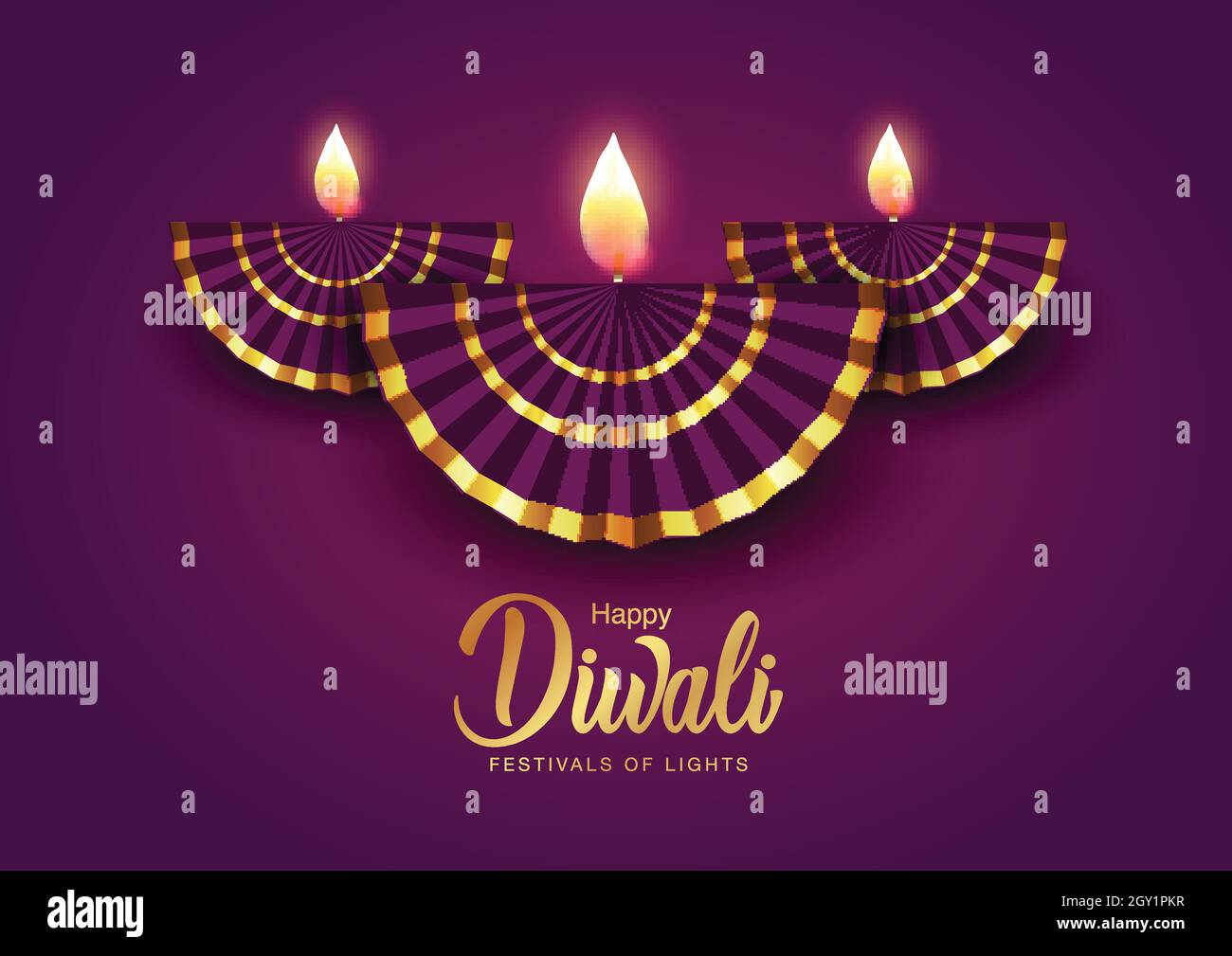 Festival indien Happy Diwali avec des accessoires Diwali, arrière-plan de vacances, carte de vœux de célébration Diwali, dessin d'illustration vectoriel. Illustration de Vecteur