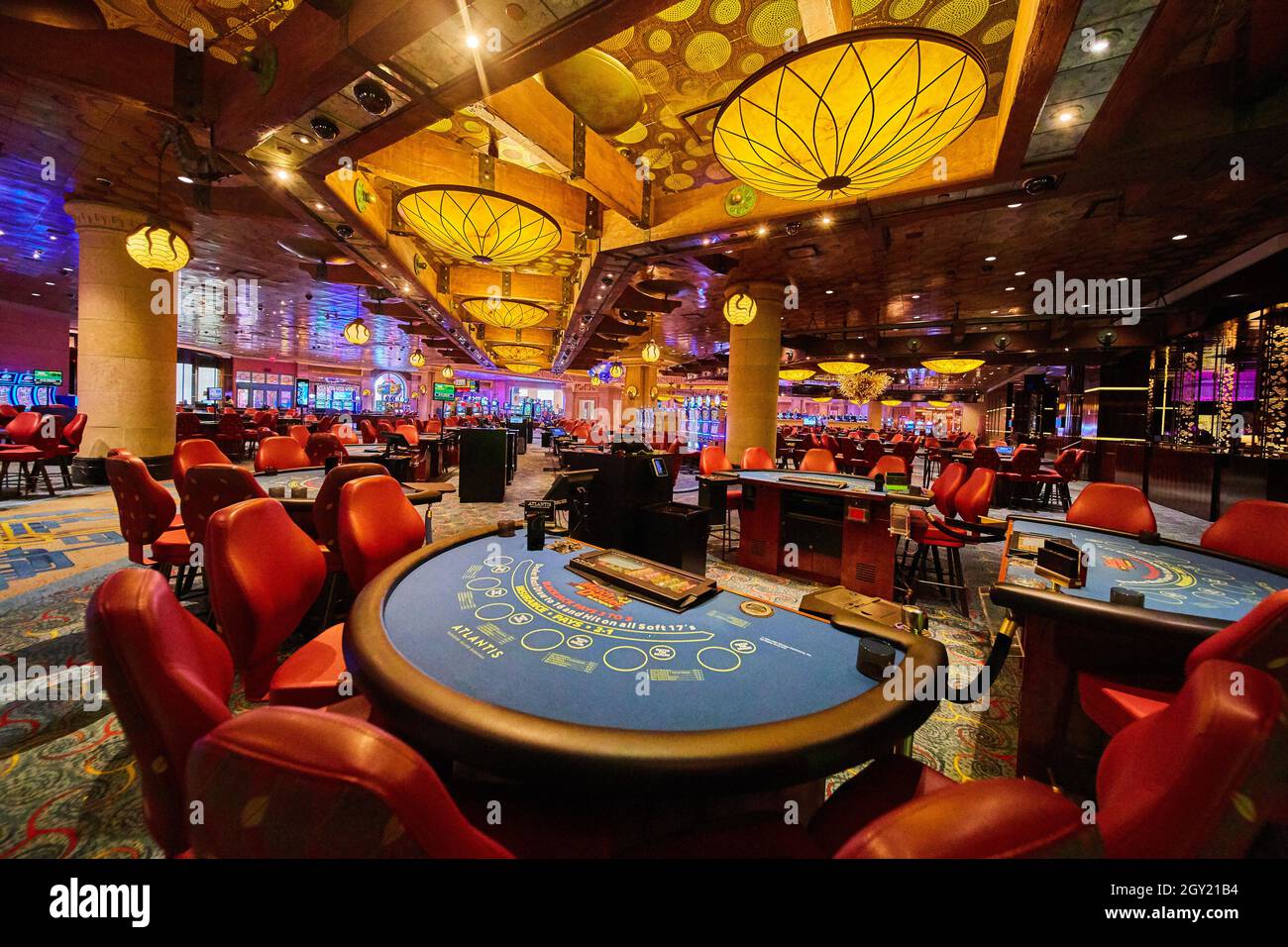 Table de jeux de casino lorsque vide Banque D'Images