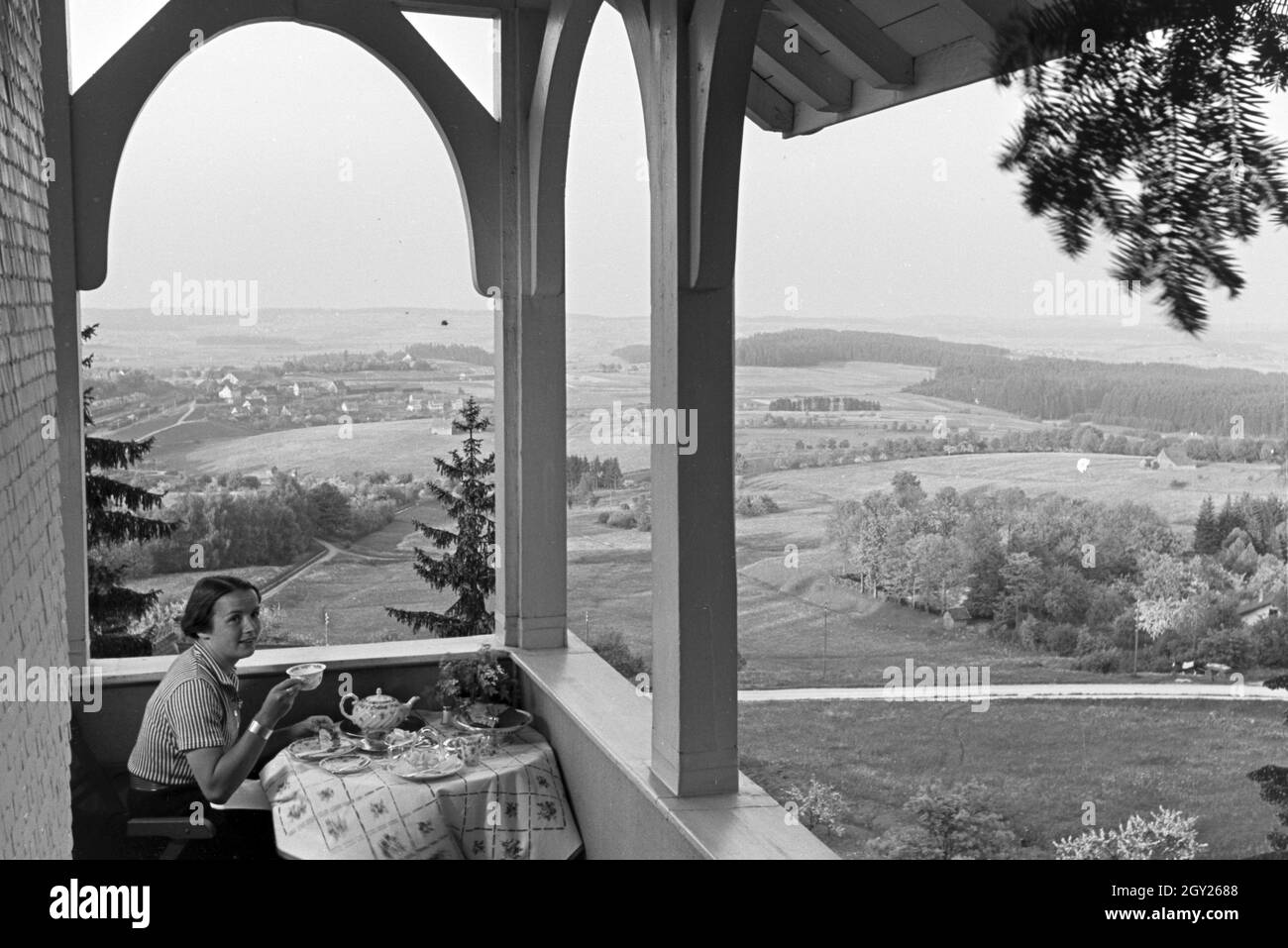 Das Hotel Waldlust à Freudenstadt, Deutschland 1930 er Jahre. L'hôtel Zum Stern dans la Forêt Noire en Freudenstadt, Allemagne 1930. Banque D'Images