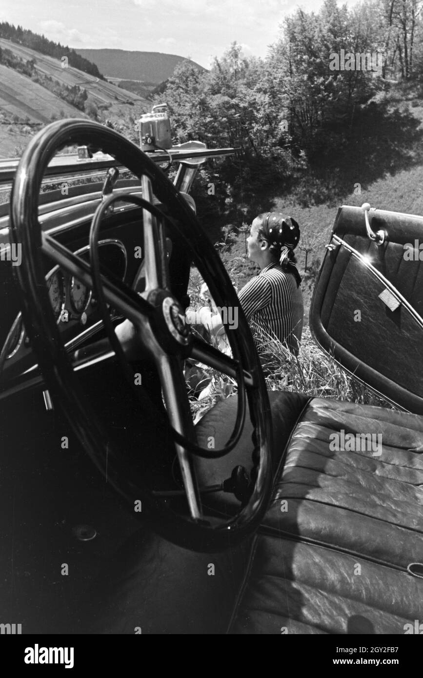 Ein Ausflug in den Schwarzwald, Deutsches Reich 1930er Jahre. Un voyage dans la Forêt-Noire, Allemagne 1930. Banque D'Images