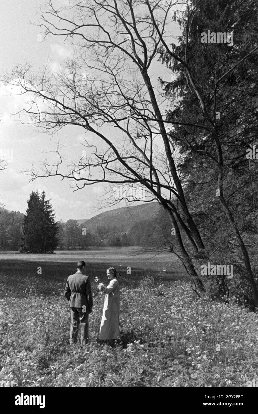 Ein Ausflug in den Schwarzwald, Deutsches Reich 1930er Jahre. Un voyage dans la Forêt-Noire, Allemagne 1930. Banque D'Images