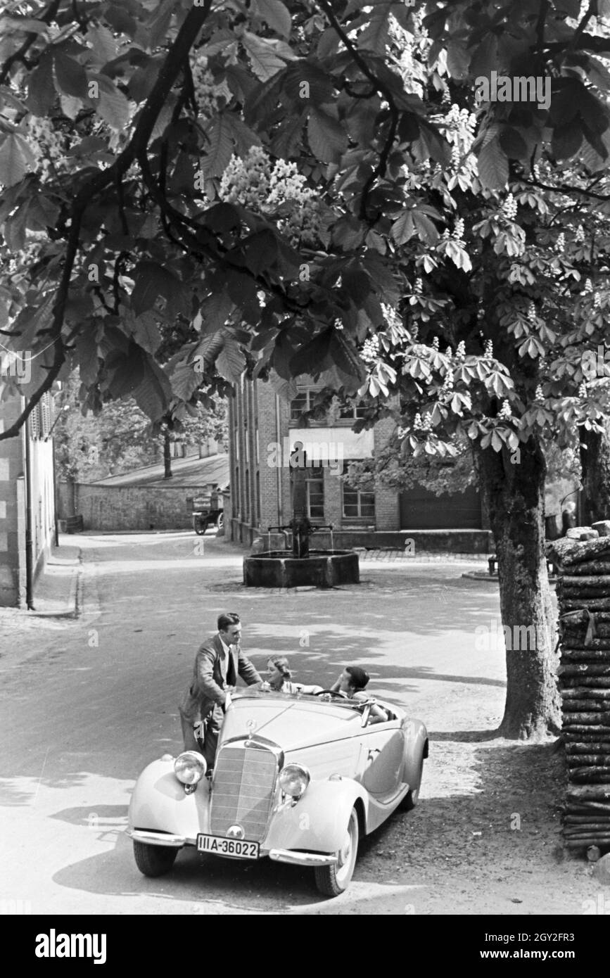 Ein Ausflug nach Freiburg im Breisgau, Deutsches Reich 1930er Jahre. Une excursion à Freiburg im Breisgau, Allemagne 1930. Banque D'Images