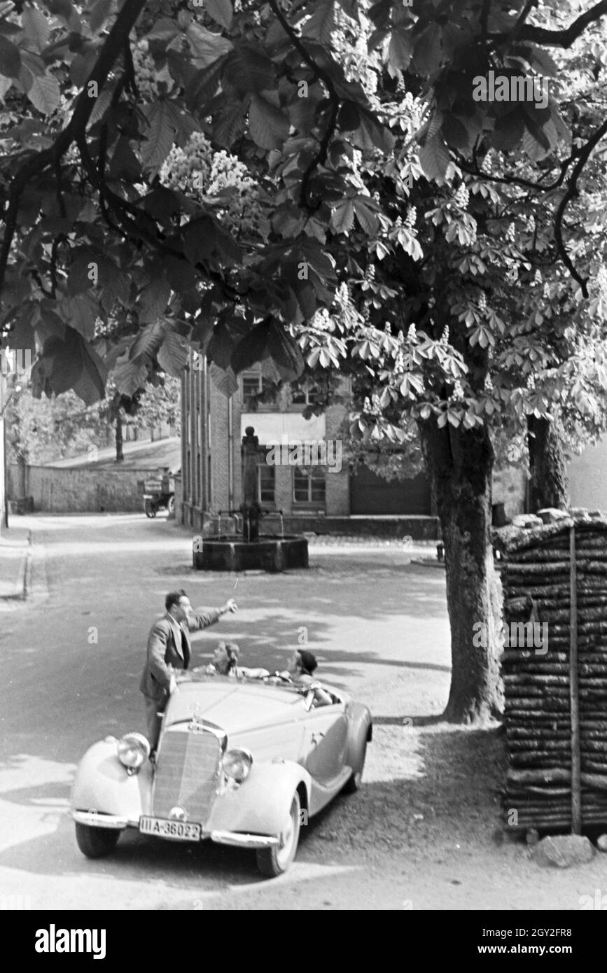 Ein Ausflug nach Freiburg im Breisgau, Deutsches Reich 1930er Jahre. Une excursion à Freiburg im Breisgau, Allemagne 1930. Banque D'Images