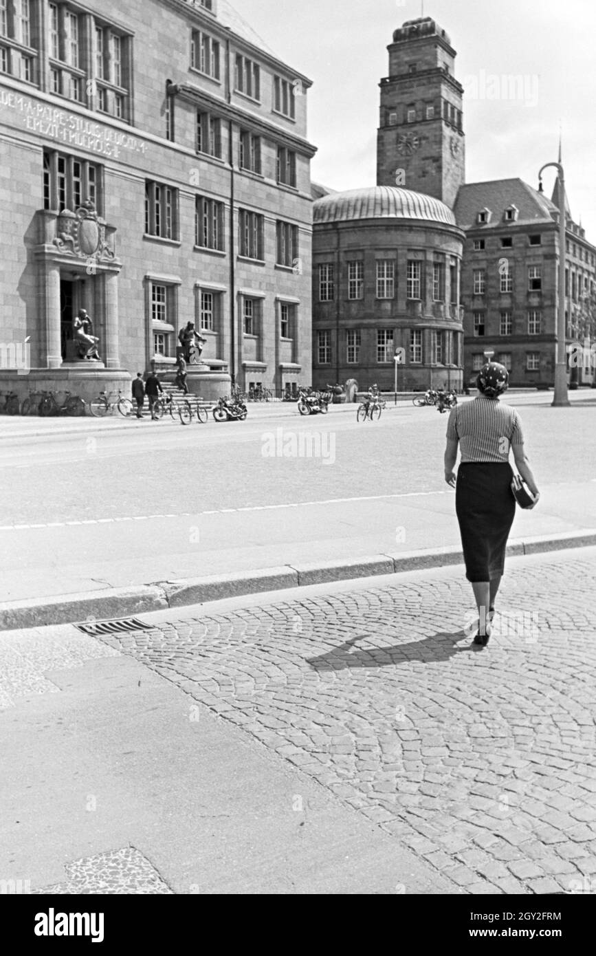 Ein Ausflug nach Freiburg im Breisgau, Deutsches Reich 1930er Jahre. Une excursion à Freiburg im Breisgau, Allemagne 1930. Banque D'Images