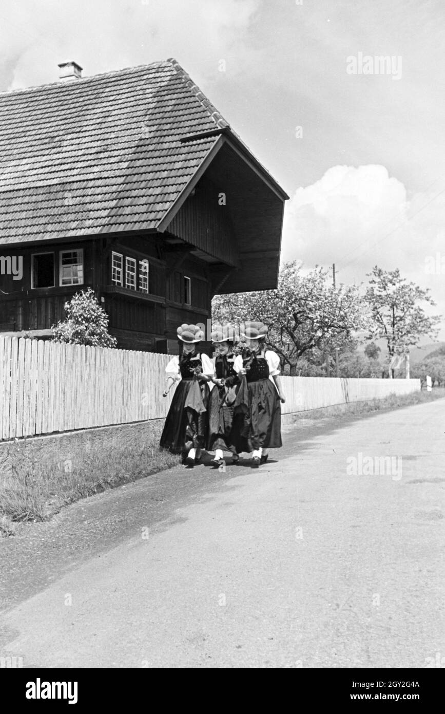 Ein Ausflug in den Schwarzwald, Deutsches Reich 1930er Jahre. Une excursion dans la Forêt-Noire, Allemagne 1930. Banque D'Images