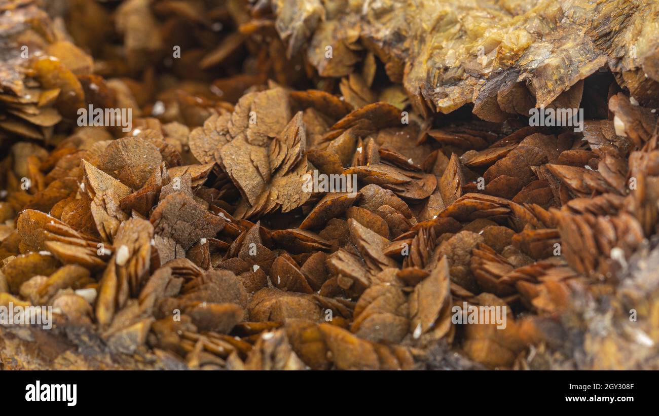 gros plan d'un spécimen de minéral à collectionner Banque D'Images