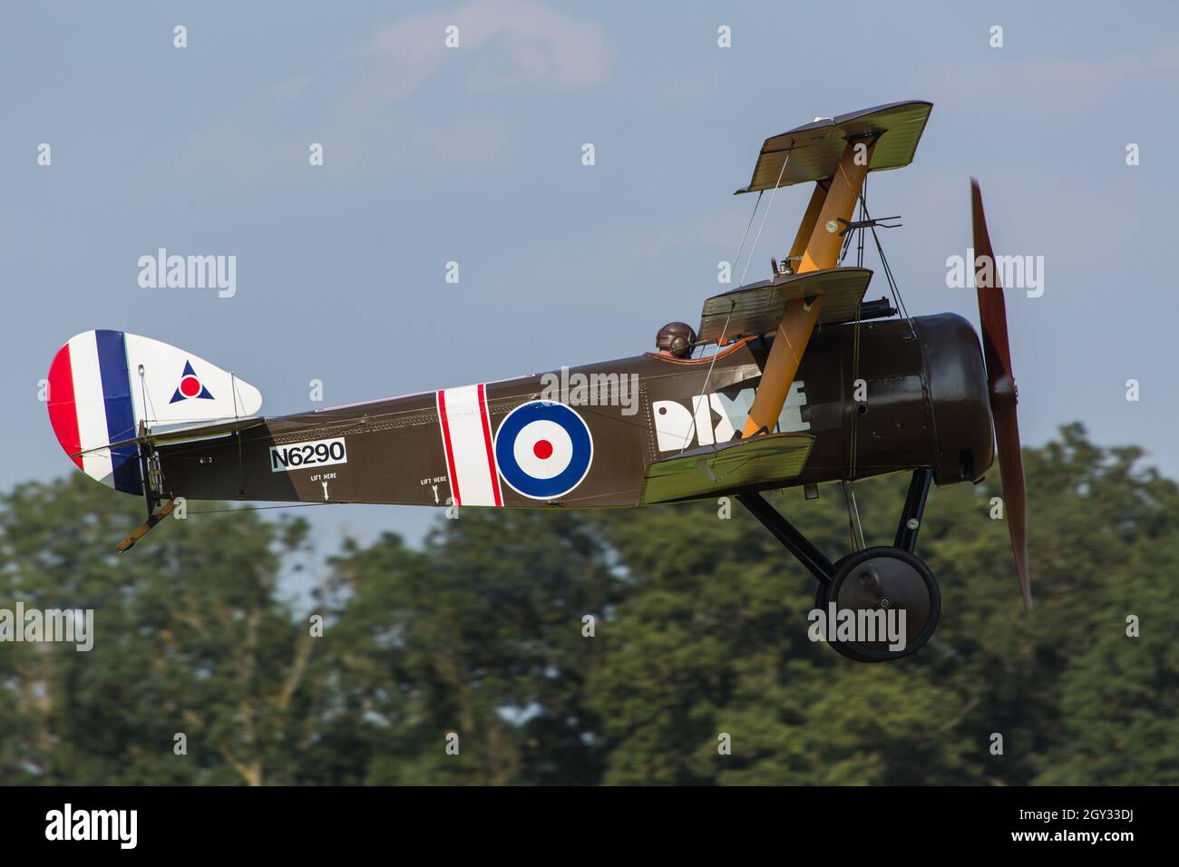 Soopwith Triplane à Shuttleworth Old Warden Banque D'Images