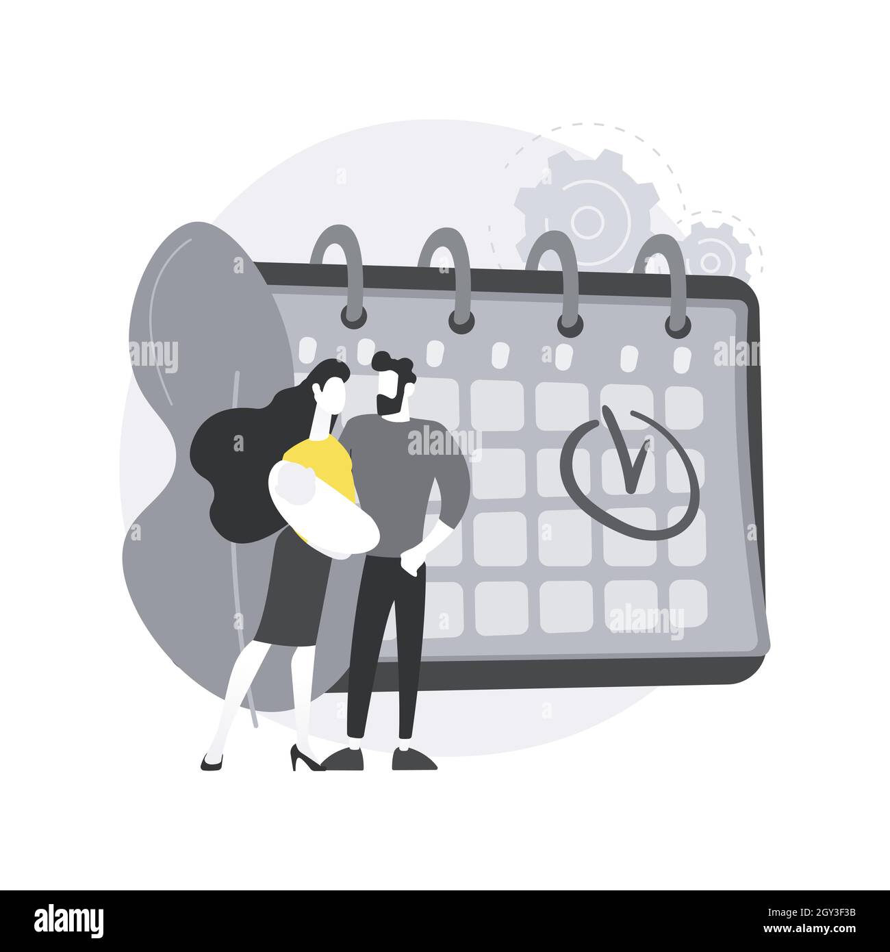 Illustration du vecteur de concept abstrait du congé parental. Illustration de Vecteur