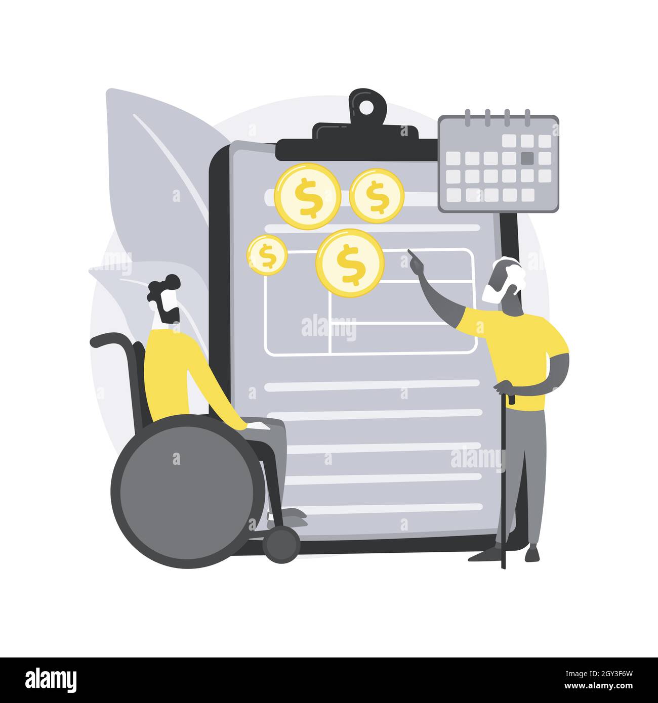 Illustration du vecteur de concept abstrait de l'avantage de sécurité sociale. Illustration de Vecteur
