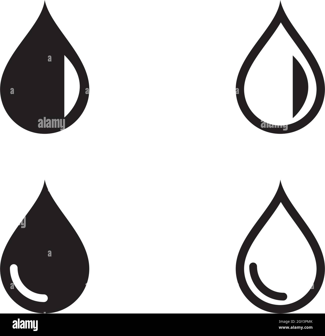 Goutte d'eau Modèle Logo vector illustration design Illustration de Vecteur