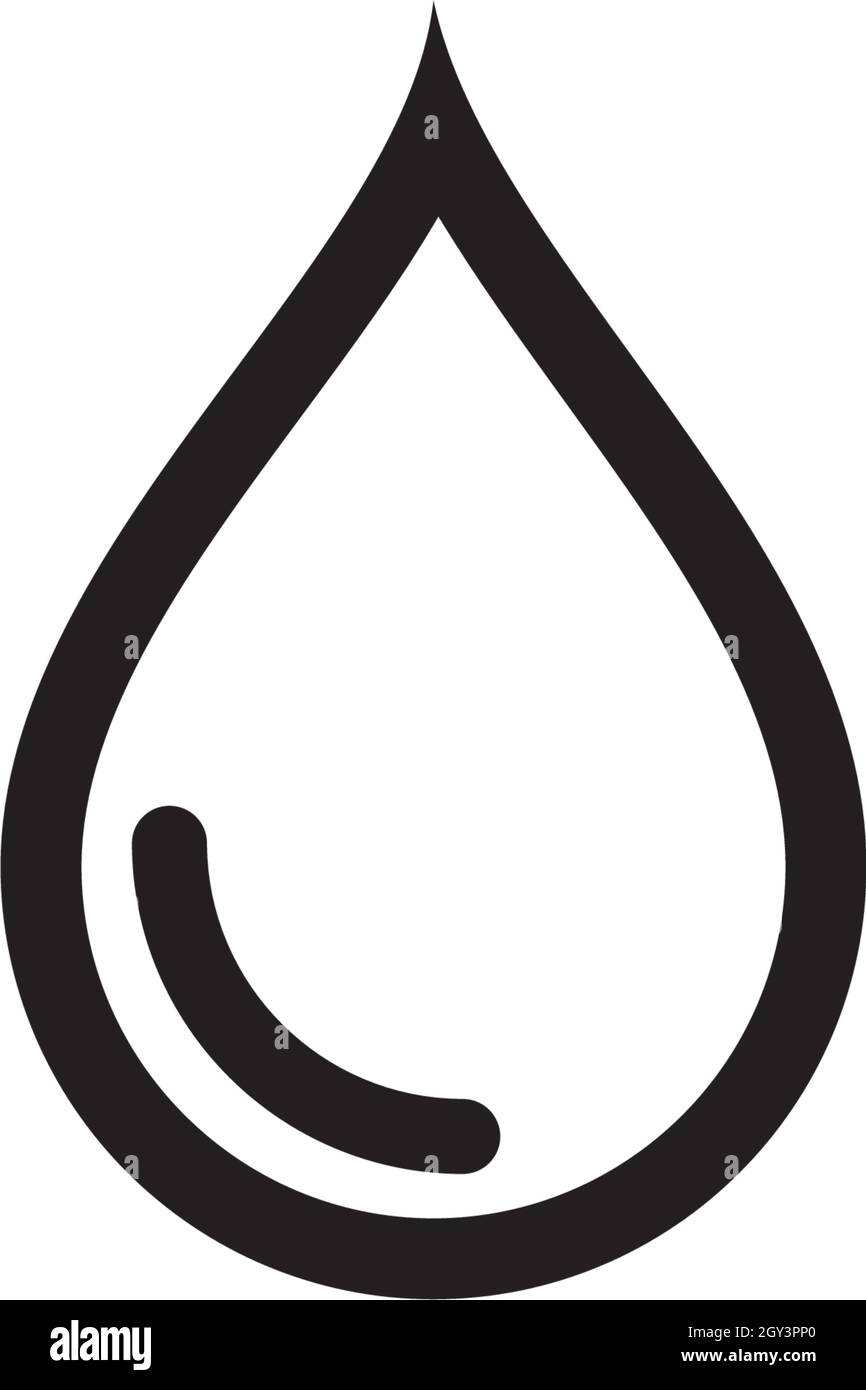 Goutte d'eau Modèle Logo vector illustration design Illustration de Vecteur