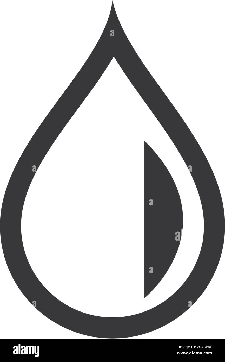 Goutte d'eau Modèle Logo vector illustration design Illustration de Vecteur