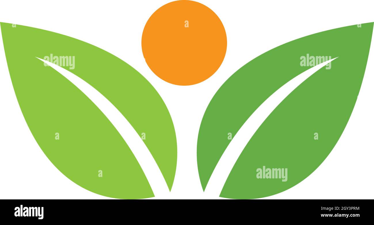 Logo arbre à feuilles vectorielles, concept écologique Illustration de Vecteur