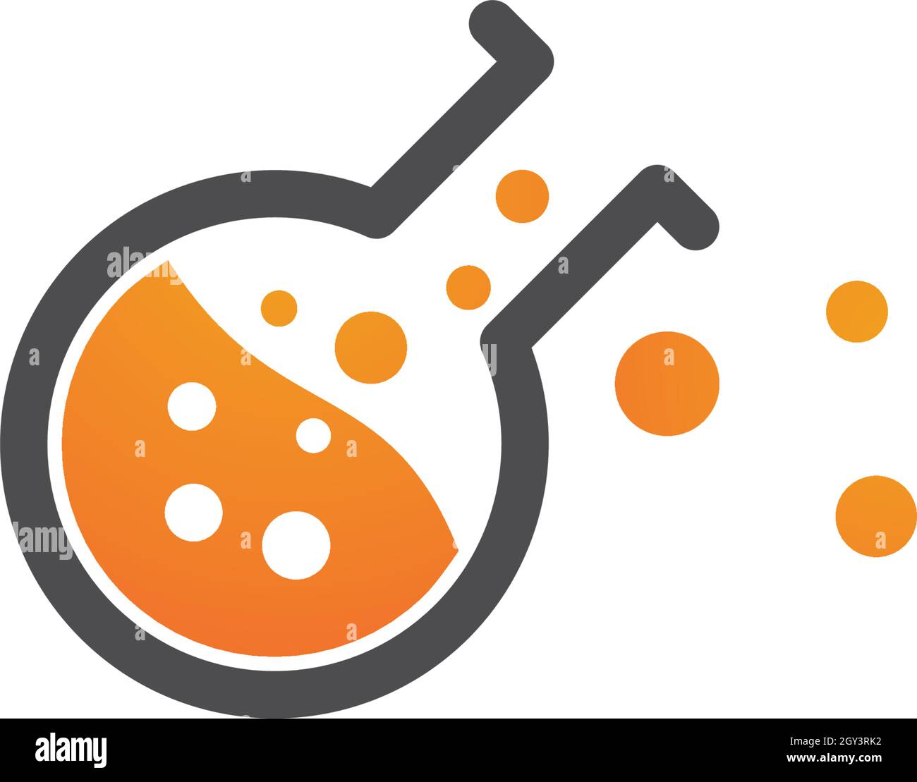 Logo de laboratoire modèle icône vecteur Illustration de Vecteur