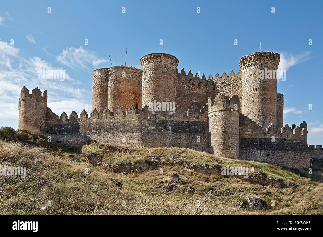 Château de Belmonte.Belmonte.Cuenca.Castilla-la Manche.Espagne. Banque D'Images