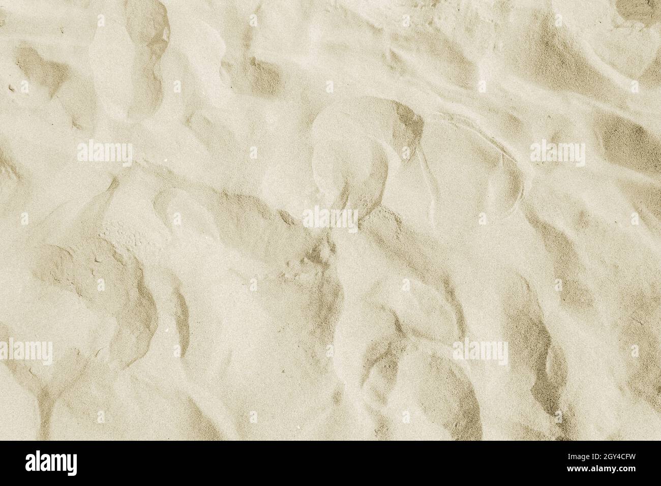 Sur la plage de sable pour la texture de fond d'été. Banque D'Images