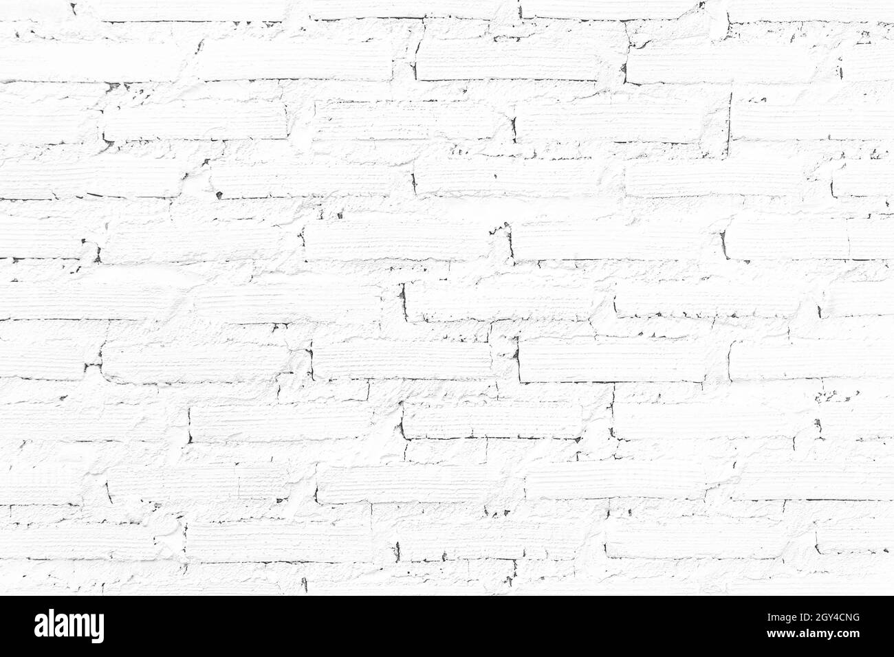 Mur en brique blanche vintage texture background. Banque D'Images