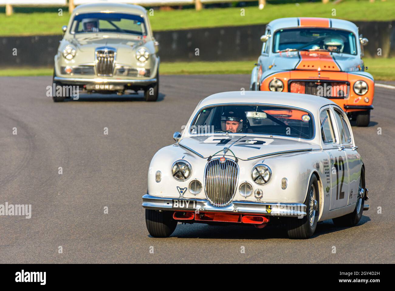 Jaguar Mk1 à Goodwood Banque D'Images