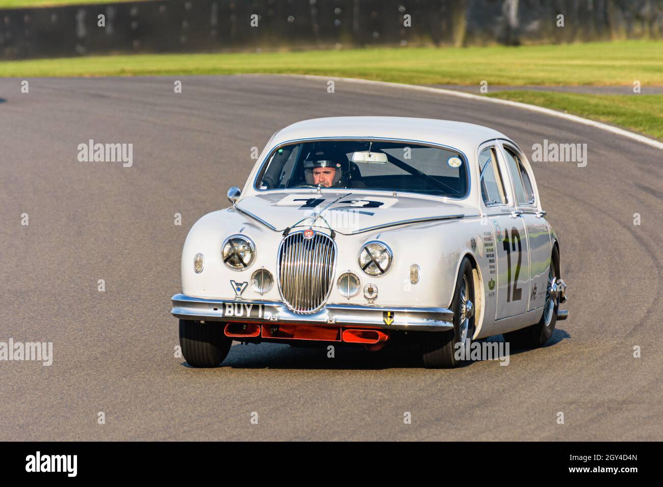 Jaguar Mk1 Reg.BUY1 à Goodwood Banque D'Images