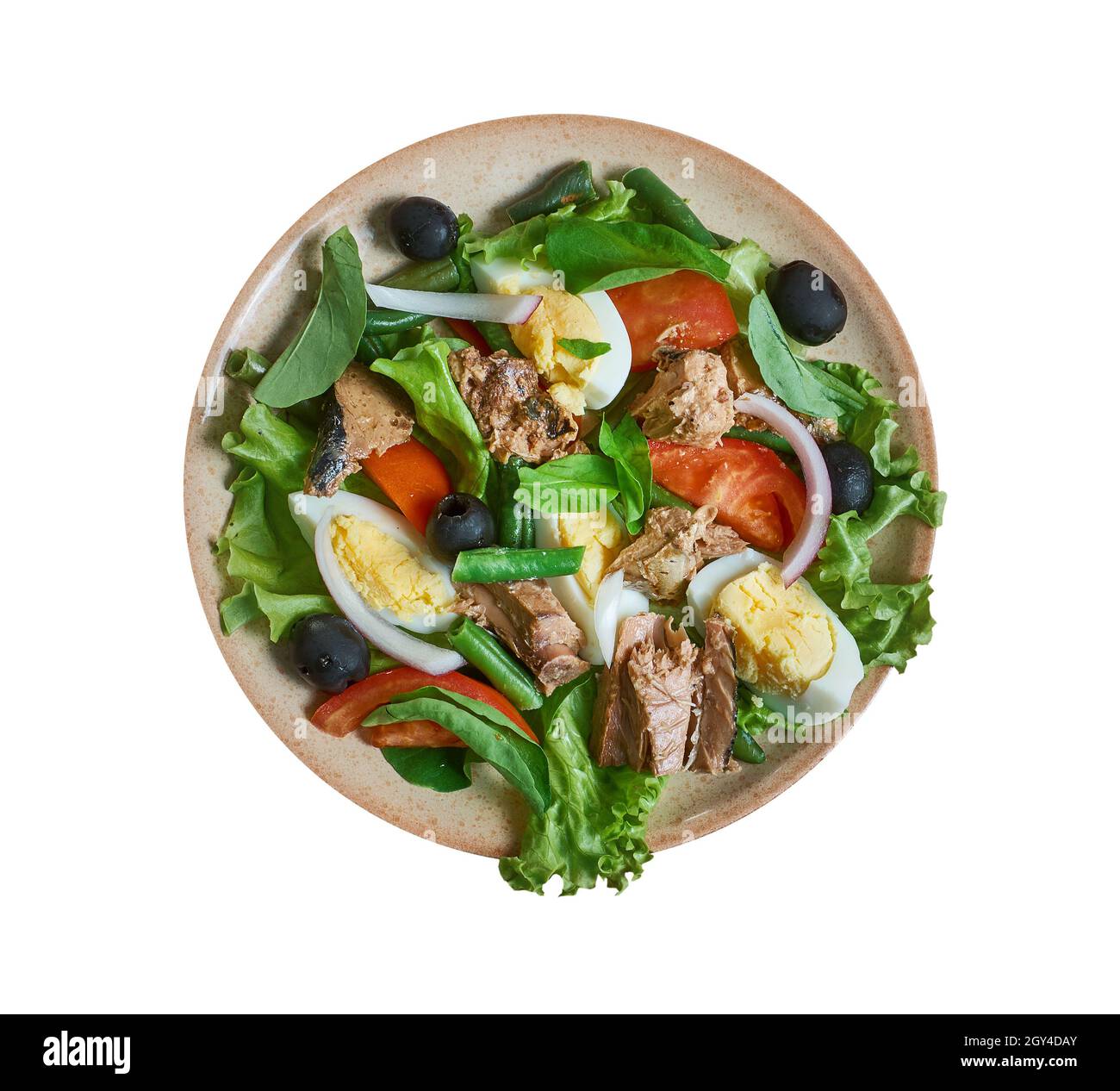 Tonosalata - salade de thon traditionnelle de Grèce Banque D'Images