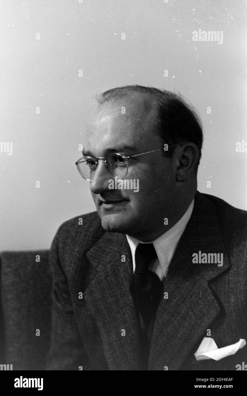 Portrait des Architekten Franz Ruff, Deutschland 1930 er Jahre. Portrait de l'architecte Franz Ruff , Allemagne 1930. Banque D'Images