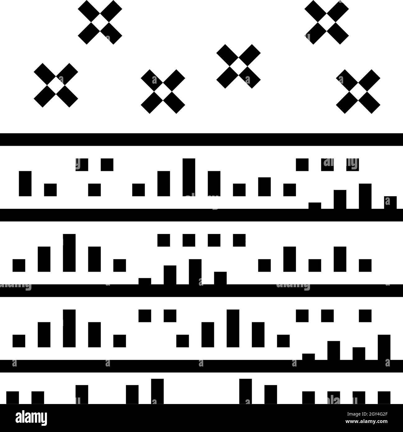 illustration vectorielle de l'icône de la ligne d'entretien de pelouse Illustration de Vecteur