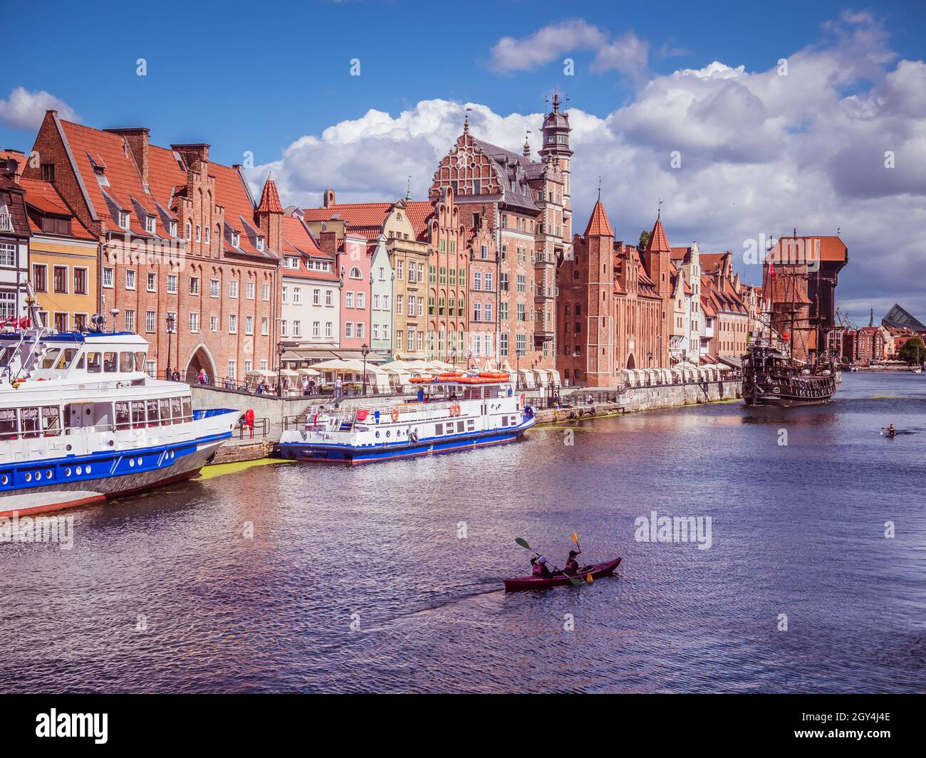 Panorama de Gdansk en Pologne Banque D'Images