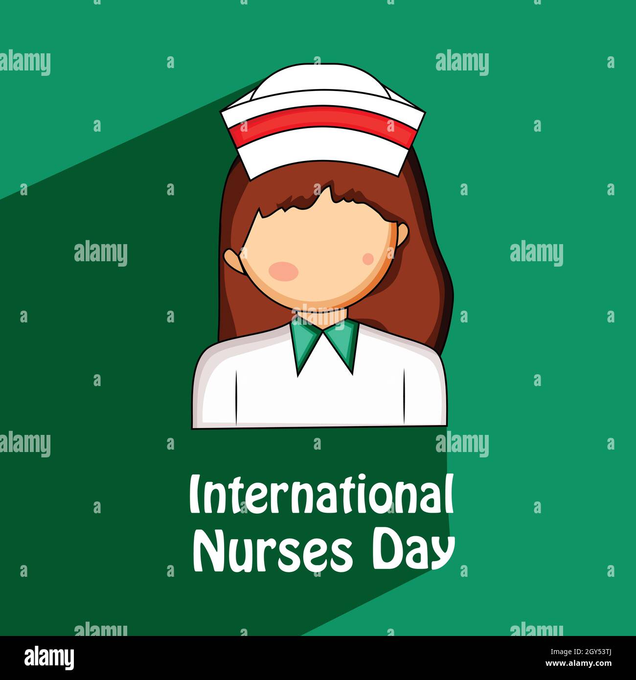 Journée internationale des infirmières Illustration de Vecteur