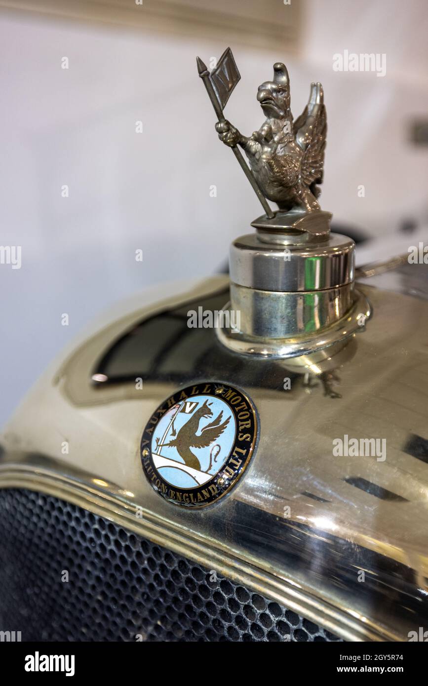 Mascotte Vauxhall OE-Type 30-98 Velox tourer Banque D'Images