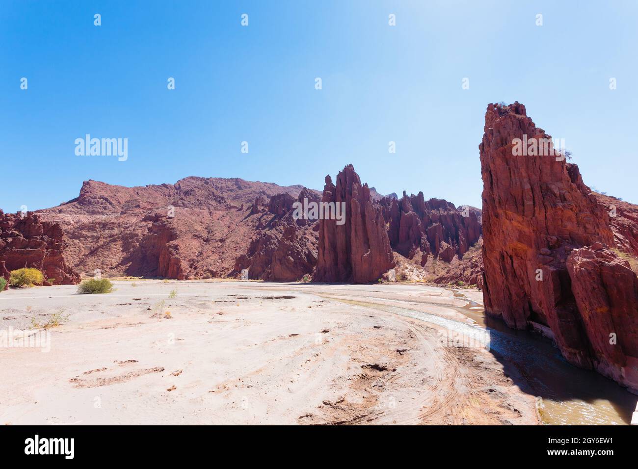 Canyon de la Bolivie près de Tupiza Bolivie,.Quebrada Seca,Duende canyon.paysage bolivien Banque D'Images