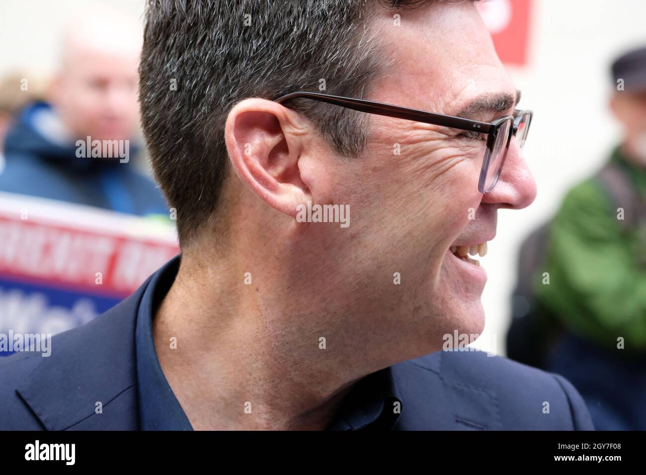 Andy Burnham Maire de Manchester en octobre 2021 Banque D'Images