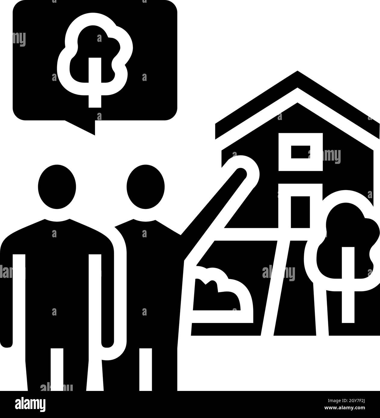 accueil consultations glyphe icône illustration vectorielle Illustration de Vecteur