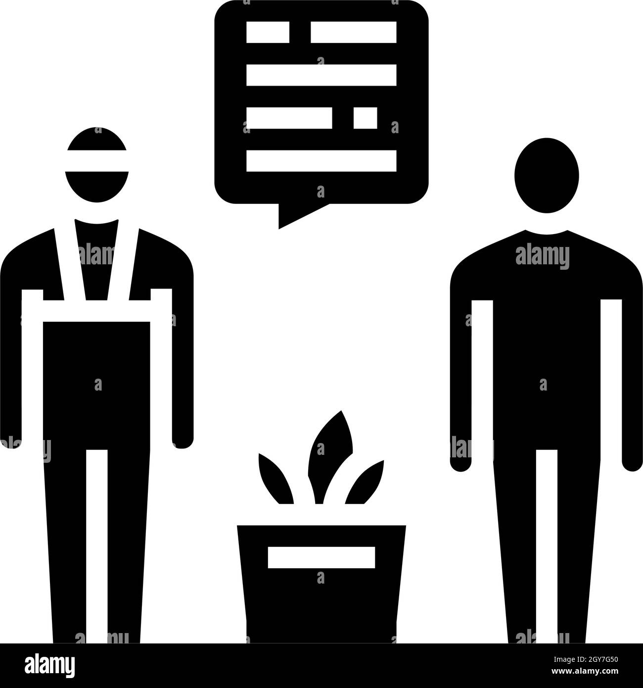 illustration vectorielle d'icône de glyphe de shopper personnel Illustration de Vecteur