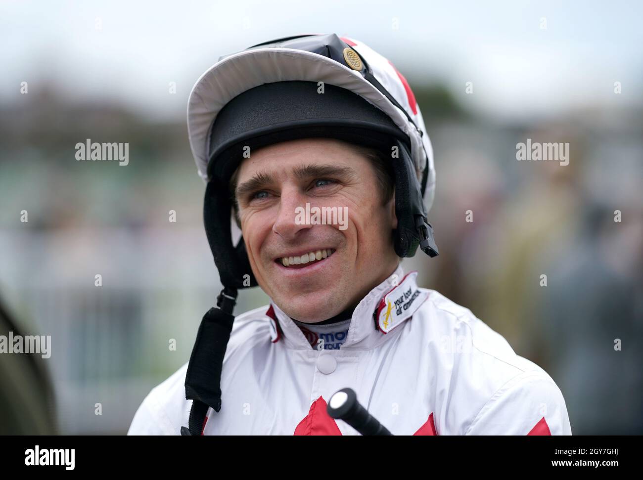 Jockey Harry Skelton à l'hippodrome de Worcester.Date de la photo: Jeudi 7 octobre 2021. Banque D'Images