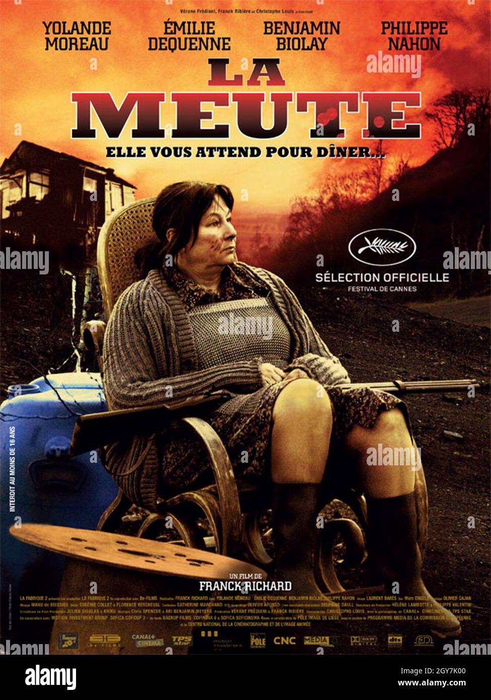 La Meute année : 2010 France Directeur : Franck Richard Yolande Moreau affiche française Banque D'Images