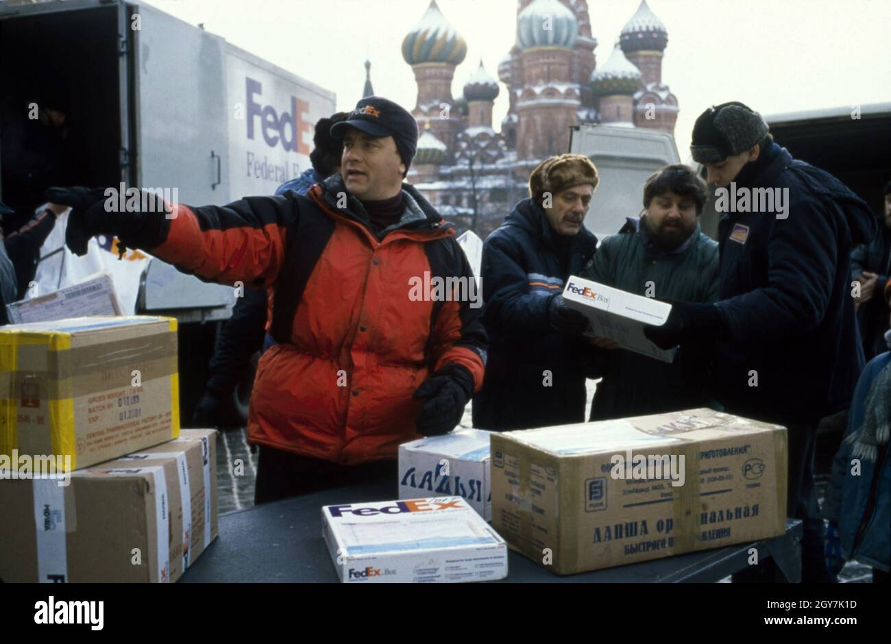 Année de fonte : 2000 USA Directeur : Robert Zemeckis Tom Hanks Banque D'Images