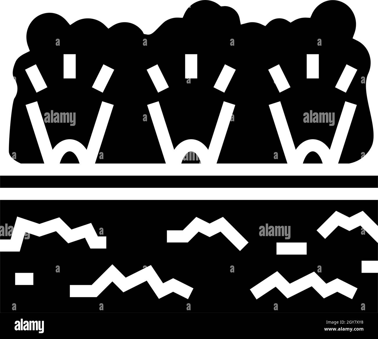illustration vectorielle d'icône de glyphe de lampes d'éclairage d'extérieur Illustration de Vecteur